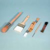 CMT Equipment Sieve Brushes small brass nylon and large bristle hair options for precise sieve cleaning and maintenance.